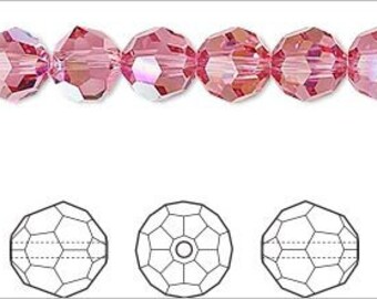 4mm Bicone cyclamen opal 25 Stück #SW39-25 Swarovski® Perlen