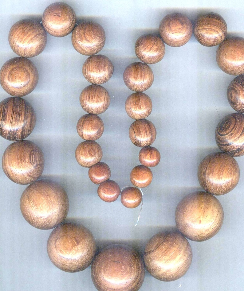 UNFINISHED NEW MATTE Bold /& Chunky Graduated Bayong Wood Beads 7-25mm 16in