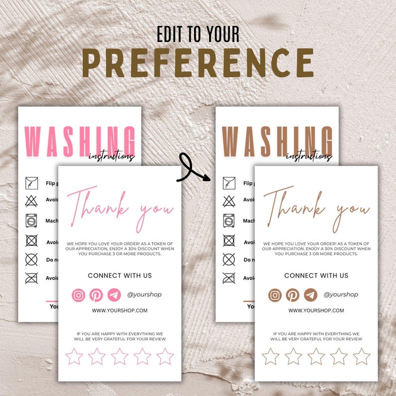 Printable Washing Instructions.pdf Printable Washing Instructions Card | T-shirt Care Card | Clothing Care ...