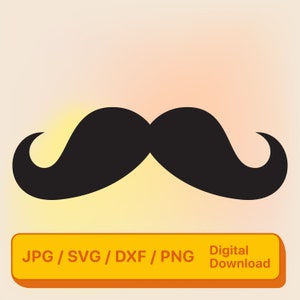 Schnurrbart SVG • Gesichtsbehaarung SVG • Haar • Schnurrbart • Party Dekoration • dxf jpg png • Cricut-Maschine • Digitale Datei • Sofort Download