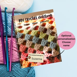 Crochet Patterns Notebook, Crochet Inspiration Journal, Notepad For Crochet Designs, Craft Notes Spiral Notebook, Crocheter Gift Planner