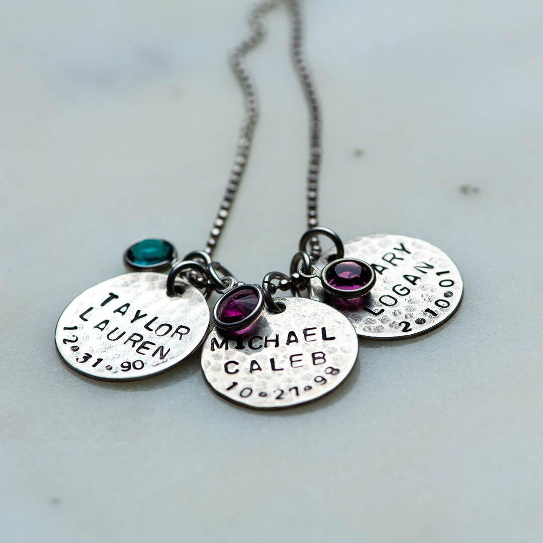 Three charm necklace shop