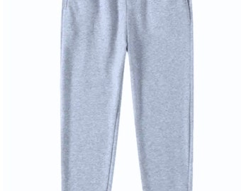 Fleece Joggers | Cotton Polyester Sweatpants Pockets | Exercise Streetwear | Men Women Unisex Gift | Workout Sweatpants |