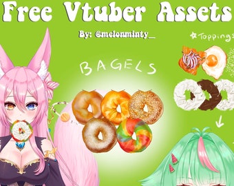Vtuber Bagel Assets Customizable