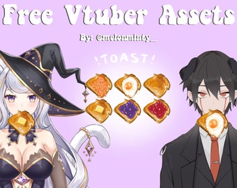 Vtuber Toast Assets Customizable