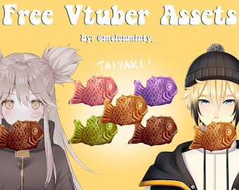 Vtuber Taiyaki Assets Customizable