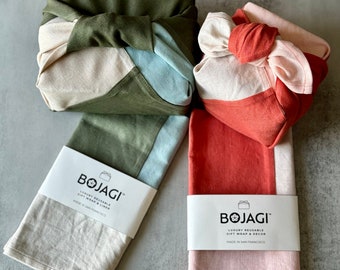 Bojagi Reusable Gift Wrap I Eco-friendly gift wrapping I Fabric Wrapping I Wedding Gift I   Birthday Gift I Mother's Day Gift I Made in USA.