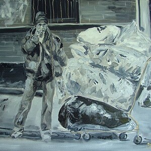 Acrylic Painting Original on Canvas - I&#39;m Alright