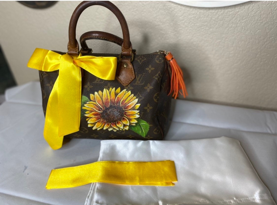 Custom Hand Painted Purse on Client Provided Bag 