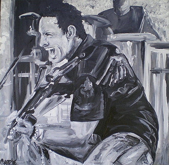 Original Acrylic Painting on Canvas - Screaming Viper Austin Singer Songwriter Series