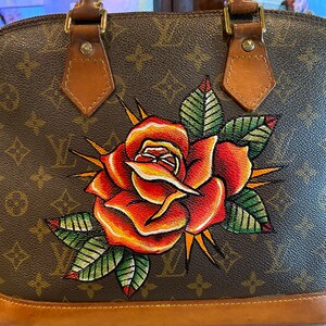 Pintura a mano personalizada en la bolsa proporcionada por el cliente