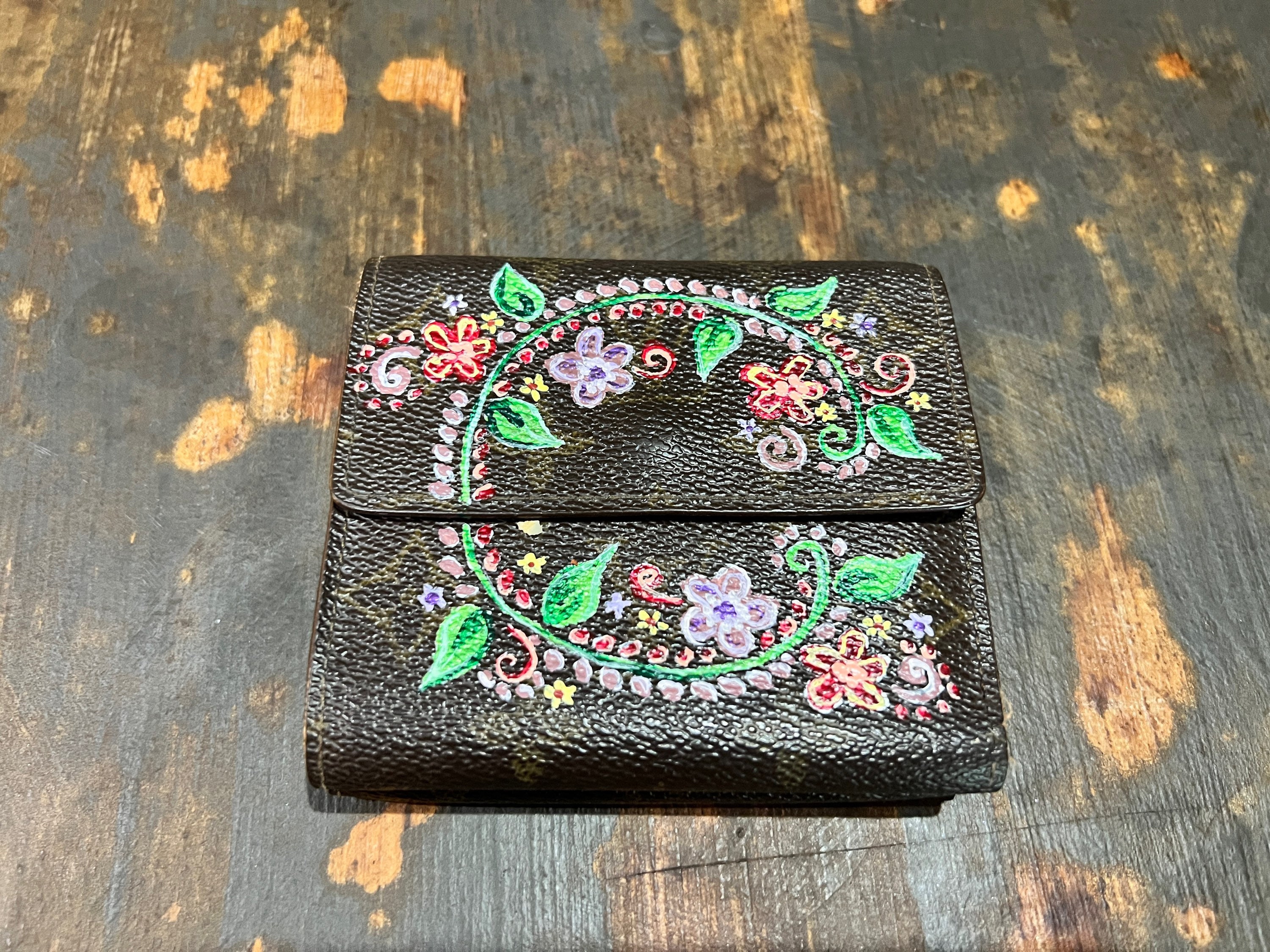 Bags, Designer Hand Painted Wallet