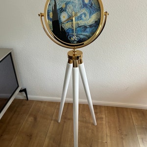 Van Gogh Standuhr Skulptur Uhr Kunst Gemälde Sternennacht Dekoration Bodenuhr Classic Vincent Mona Lisa Picasso Wanduhr Stativ Deko Haus Uhr Bild 10