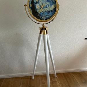 Van Gogh Standuhr Skulptur Uhr Kunst Gemälde Sternennacht Dekoration Bodenuhr Classic Vincent Mona Lisa Picasso Wanduhr Stativ Deko Haus Uhr Bild 3