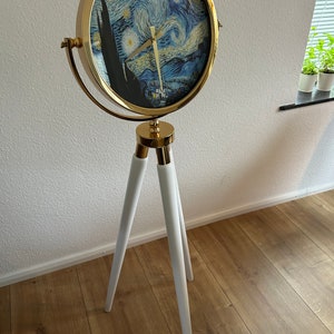 Van Gogh Standuhr Skulptur Uhr Kunst Gemälde Sternennacht Dekoration Bodenuhr Classic Vincent Mona Lisa Picasso Wanduhr Stativ Deko Haus Uhr Bild 9