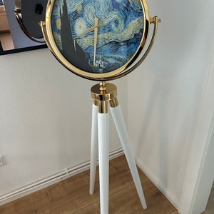 Van Gogh Standuhr Skulptur Uhr Kunst Gemälde Sternennacht Dekoration Bodenuhr Classic Vincent Mona Lisa Picasso Wanduhr Stativ Deko Haus Uhr Bild 7
