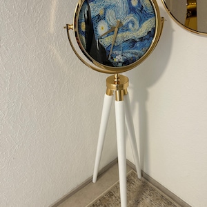 Van Gogh Standuhr Skulptur Uhr Kunst Gemälde Sternennacht Dekoration Bodenuhr Classic Vincent Mona Lisa Picasso Wanduhr Stativ Deko Haus Uhr Bild 4