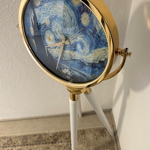 Van Gogh Standuhr Skulptur Uhr Kunst Gemälde Sternennacht Dekoration Bodenuhr Classic Vincent Mona Lisa Picasso Wanduhr Stativ Deko Haus Uhr Bild 5