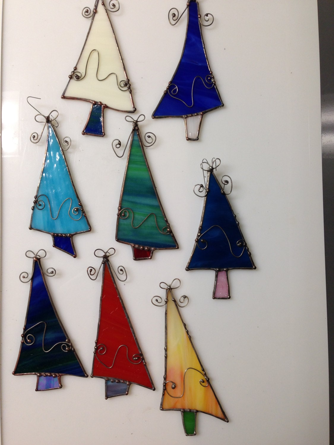 Stained Glass Christmas Tree Ornament - Made to Order | Secret Santa ...