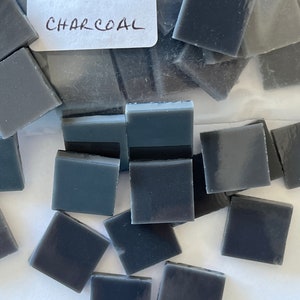 1/2” glass mosaic tile COE96 Charcoal
