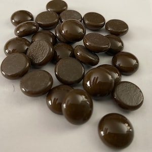 13mm - 1/2” Glass Nuggets, COE96, Chocolate Opal