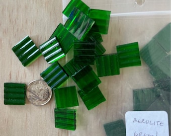 1/2” glass mosaic tile Aerolite Green