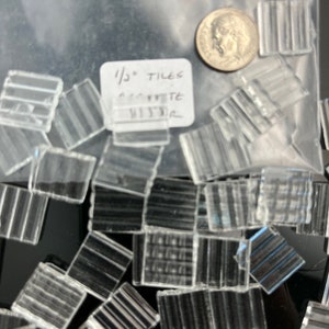 1/2” mosaic glass tile clear Aerolite