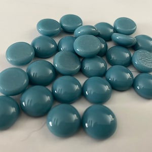 13mm - 1/2” Glass Nuggets, COE96, Opal Alpine Blue