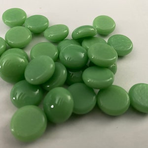 13mm - 1/2” Glass Nuggets, COE96, Opal Pastel Green