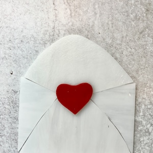 DIY Pre Cut Stained Glass Envelope w/Heart Kit