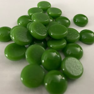 13mm - 1/2” Glass Nuggets, COE96, Opal Olive Green