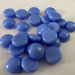 13mm - 1/2” Glass Nuggets, COE96, Opal Hydrangea