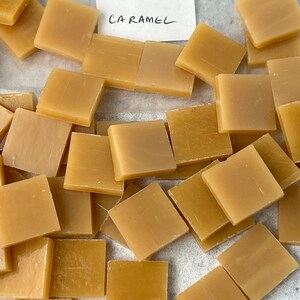 1/2” mosaic glass tile opaque caramel