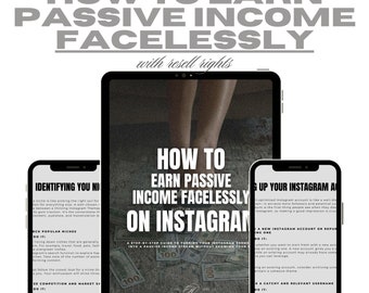 Marketing digitale senza volto/ Reddito passivo su Instagram/ Una guida ai profitti senza volto su Instagram/ DFY- Fatto per te/ Diritti di rivendita MRR/PLR