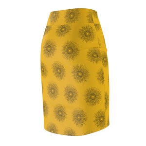 Sunshine Pencil Skirt, Women's Fashion, Floral Printed Skirt, Summer Clothing, Boho Chic Apparel image 3