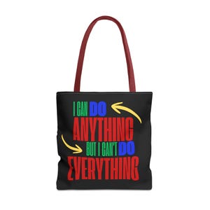 Bolsa de mano motivacional con estampado vibrante, regalo para estudiantes imagen 6