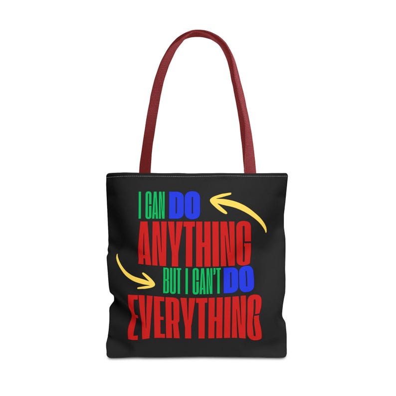 Bolsa de mano motivacional con estampado vibrante, regalo para estudiantes imagen 6