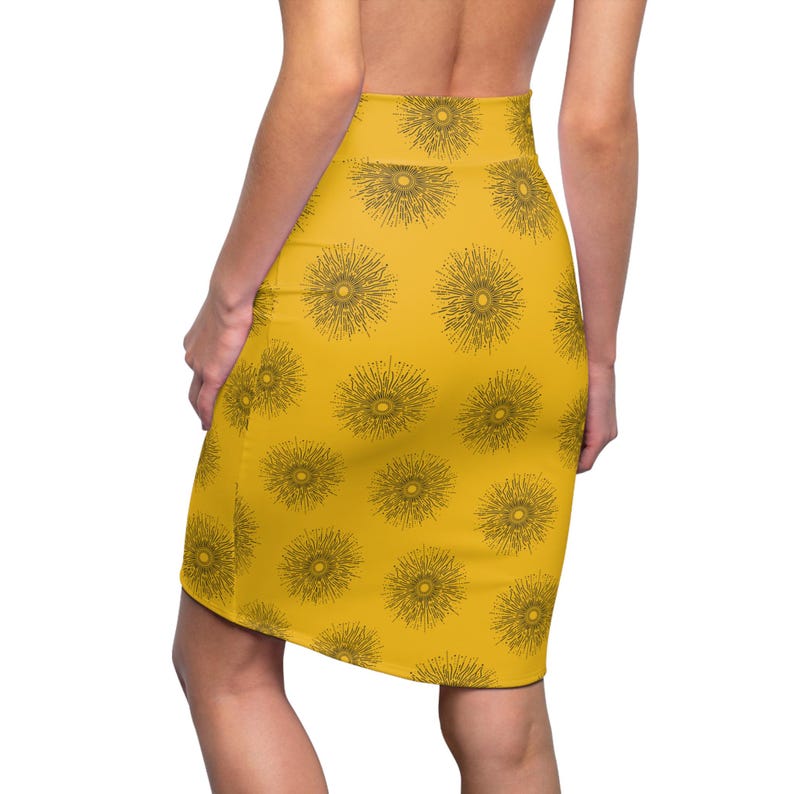 Sunshine Pencil Skirt, Women's Fashion, Floral Printed Skirt, Summer Clothing, Boho Chic Apparel image 5