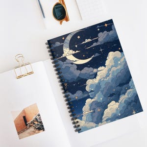 Celestial Spiral Notebook - Dreamy Design for Stargazers, Journal ...