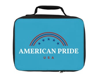 Bolsa térmica para almuerzo con el orgullo americano: temática patriótica de EE. UU.