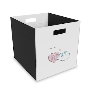 Christian Felt Storage Box with 'Amen' Design, Stylish Organizer, Home Decor, Gift for Moms, Nursery Storage, Faith-Based Home