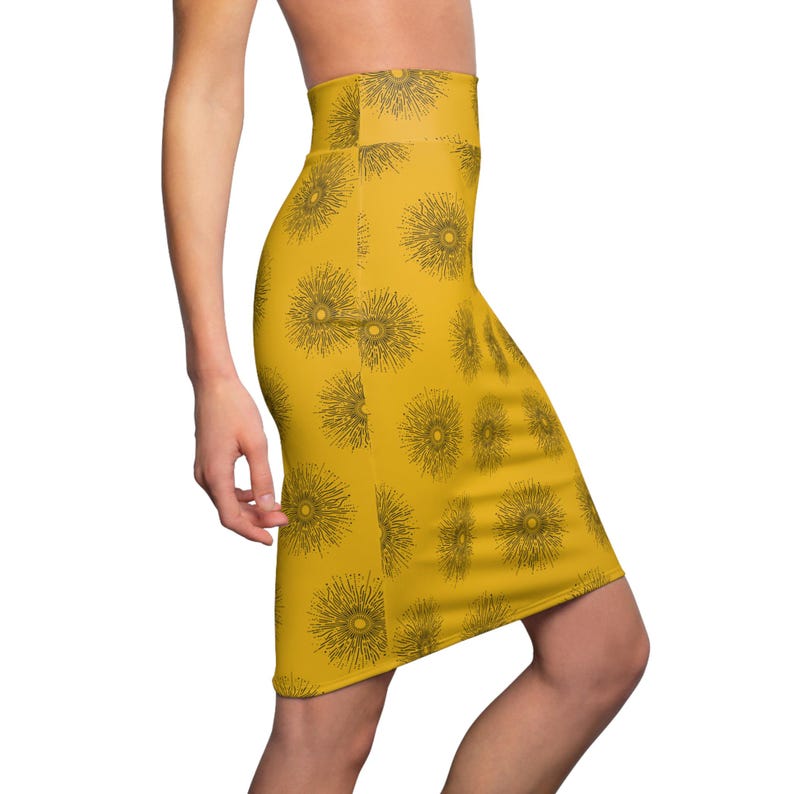 Sunshine Pencil Skirt, Women's Fashion, Floral Printed Skirt, Summer Clothing, Boho Chic Apparel image 6