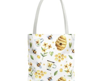 Bee & Floral Tragetasche: Umweltfreundliche Einkaufstasche
