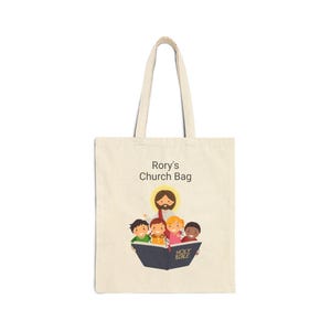 Sac d'église personnalisé pour enfants, fourre-tout pour enfants, sac en toile personnalisable, sac d'activités à colorier, organiseur de fournitures pour l'école du dimanche