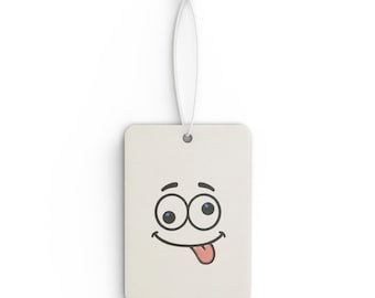 Happy Emoji Car Air Freshener: Fun Aroma Tag!