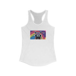 Racerback Tank, LGBTQ Pride Shirt, Women&#39;s Sleeveless Top, Rainbow Equality Apparel, No Prejudice Only Pride, Gay Rights Activist Clothing