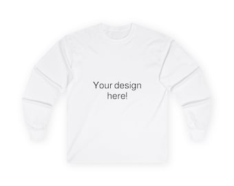 Customizable Unisex Long Sleeve Tee: Vintage Style Cotton Apparel