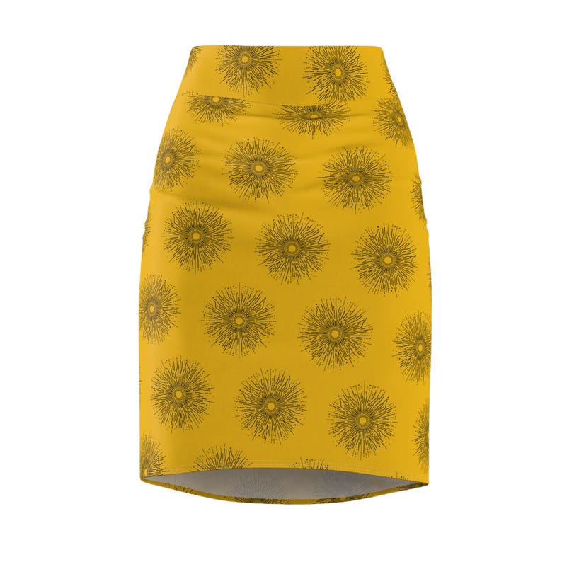Sunshine Pencil Skirt, Women's Fashion, Floral Printed Skirt, Summer Clothing, Boho Chic Apparel image 1