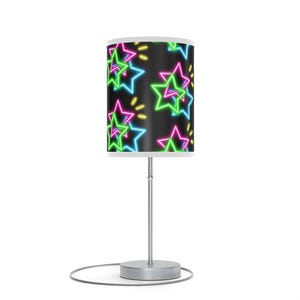 Colorful Neon Star Table Lamp, Home Decor, Bedroom Lighting, Modern Lamps, Gifts for Teens, Unique Night Light