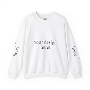 Sudadera unisex personalizable, cuello redondo acogedor para cualquier ocasión, regalo para ella, para él, ropa informal, moda personalizada.